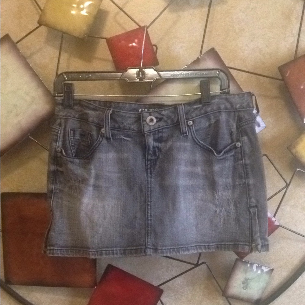 Guess denim mini skirt size30